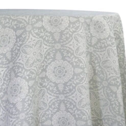 Morocco Jacquard (Reversible) Table Linen In Grey
