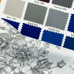 French Toile (Poly Print) Table Linen In Grey -Urquid Linen Shop Grey 860ec4f2 a392 403b a973 ac79c47165bc