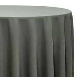 Scuba (Wrinkle-Free) Table Linen In Gun Metal