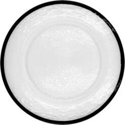 Halo - Glass Charger Plate In Black (Item # 0212)