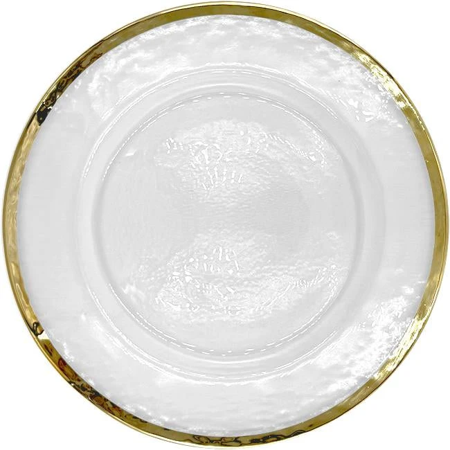 Halo - Glass Charger Plate In Champagne (Item # 0212) 1 Halo - Glass Charger Plate In Champagne (Item # 0212)