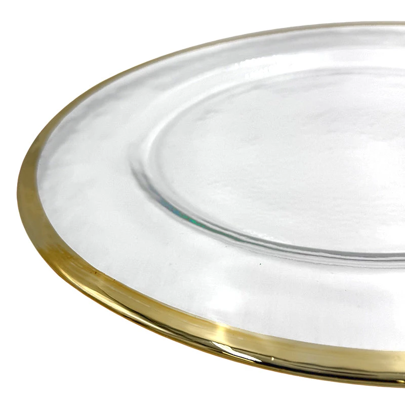 Halo - Glass Charger Plate In Champagne (Item # 0212) 2 Halo - Glass Charger Plate In Champagne (Item # 0212) - Image 2
