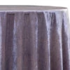 Lush Velvet Table Linen In Heather