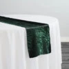 Crush Shimmer (Galaxy) Table Runner In Hunter Green 29