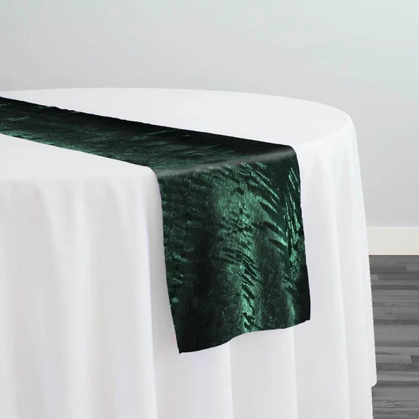 Crush Shimmer (Galaxy) Table Runner In Hunter Green 29 1 Crush Shimmer (Galaxy) Table Runner In Hunter Green 29