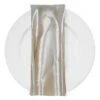 Bridal Satin Table Napkin In Ivory 112