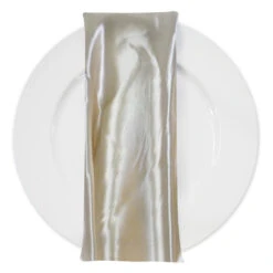 Bridal Satin Table Napkin In Ivory 112