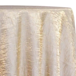 Crush Shimmer (Galaxy) Table Linen In Ivory 18