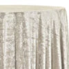 1pc - Panne (Crush) Velvet Table Linen In Ivory (90"x132" Banquet)