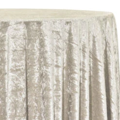 1pc - Panne (Crush) Velvet Table Linen In Ivory (90"x132" Banquet)