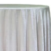 Lush Velvet Table Linen In Ivory