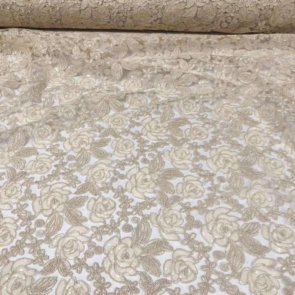 8pcs - Valentina Lace Table Runner 14"x108" - Ivory 2 8pcs - Valentina Lace Table Runner 14"x108" - Ivory - Image 2