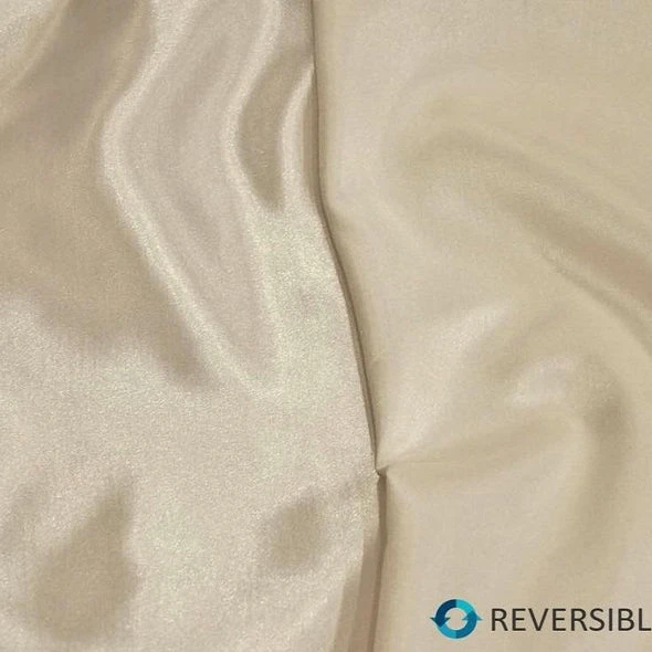 Shantung Satin (Reversible) Table Linen In Ivory 2 Shantung Satin (Reversible) Table Linen In Ivory - Image 2
