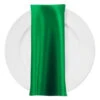 Lamour (Dull) Satin Table Napkin In Kelly Green 1260
