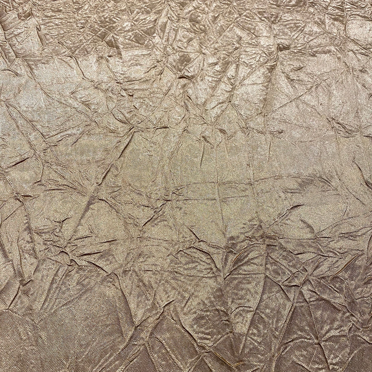 Crush Satin (Bichon) Table Runner In Khaki 021 2 Crush Satin (Bichon) Table Runner In Khaki 021 - Image 2