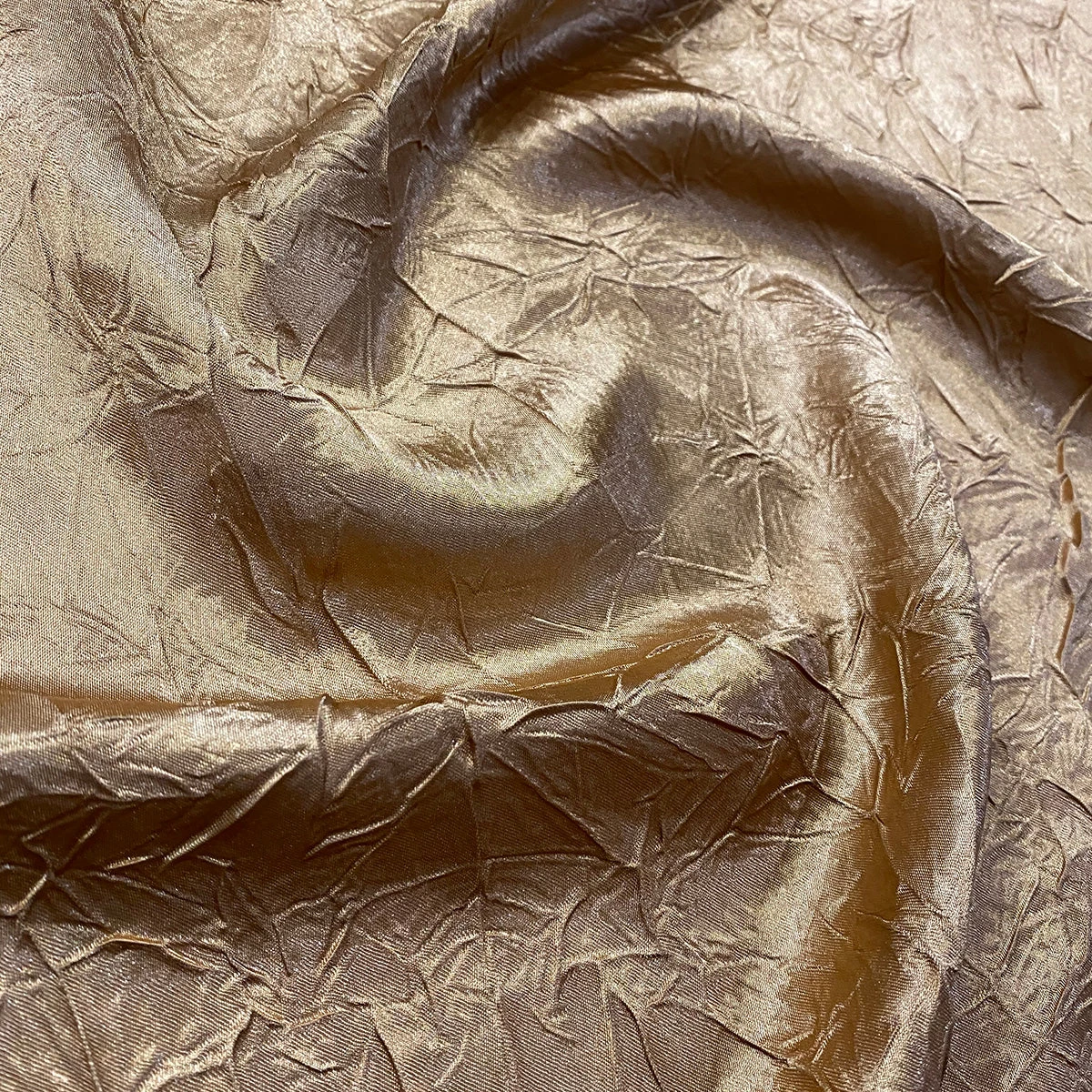 Crush Satin (Bichon) Table Runner In Khaki 021 3 Crush Satin (Bichon) Table Runner In Khaki 021 - Image 3