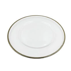 Klasik - Glass Charger Plate In Champagne Gold (Item # 0241) -Urquid Linen Shop KlasikGold1copy
