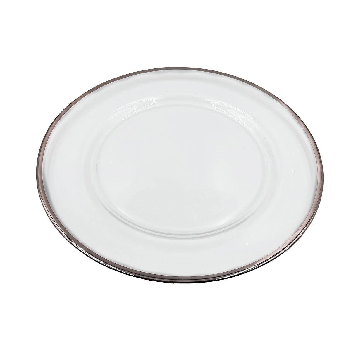 Klasik - Glass Charger Plate In Rose Gold (Item # 0241) 3 Klasik - Glass Charger Plate In Rose Gold (Item # 0241) - Image 3