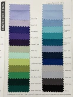 1pc - Lamour (Dull) Satin Table Linen In Sage 1154 (132" Round) 7 1pc - Lamour (Dull) Satin Table Linen In Sage 1154 (132" Round) -Urquid Linen Shop LamourColorChart2 e826314a fa4d 40cd 878e 45691f39a40f
