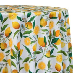 Lemon (Poly Print) Table Linen