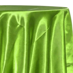 1pc. - Bridal Satin Table Linen In Lime Green 38 (120" Round)