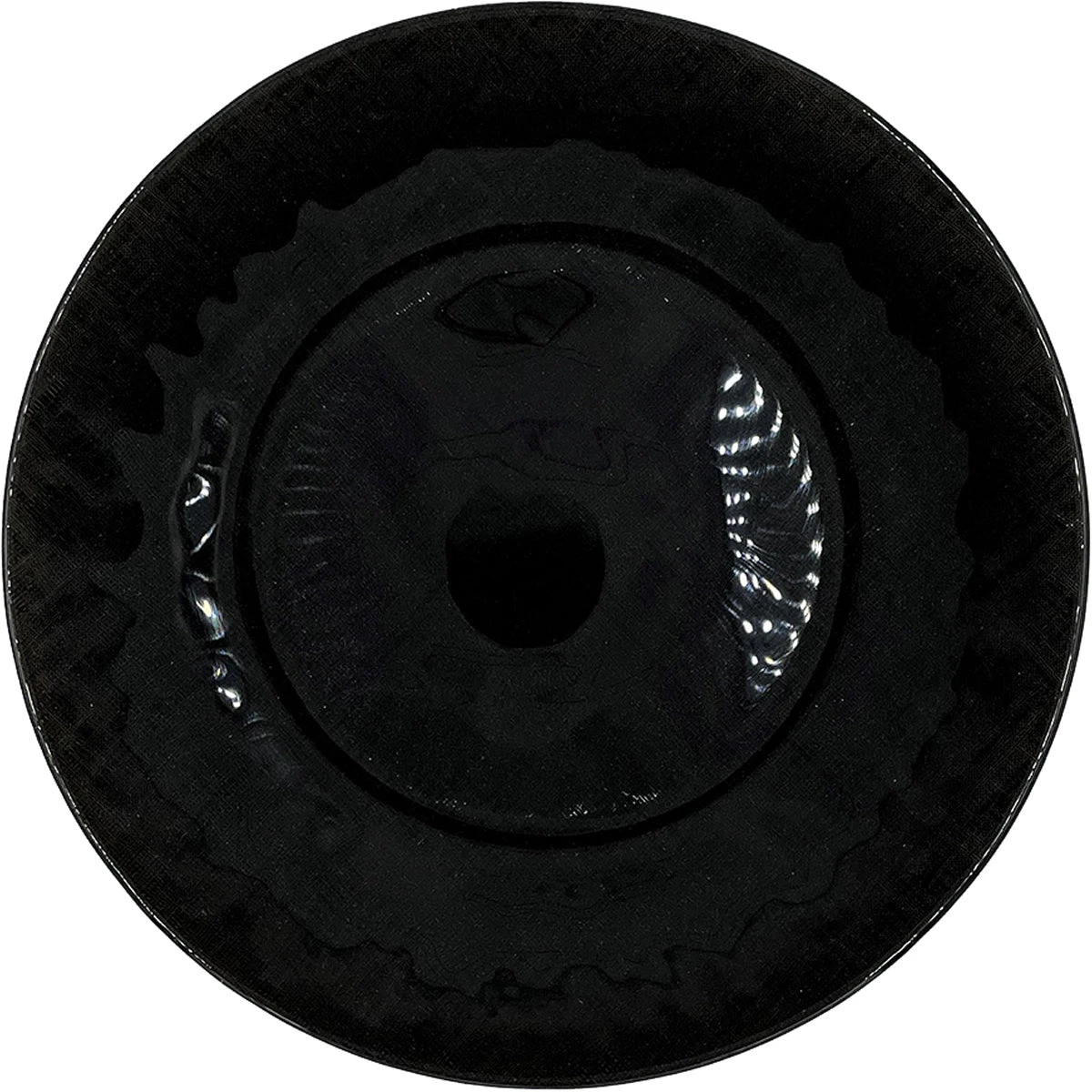 Linen - Glass Charger Plate In Black (Item # 0236) 1 Linen - Glass Charger Plate In Black (Item # 0236)
