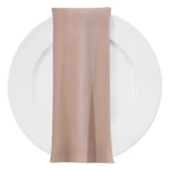 Premium Poly (Poplin) Table Napkin In Lt. Nude 9952