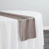 Lush Velvet Table Runner In Taupe