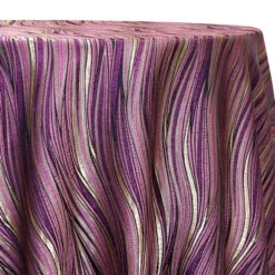 1pc - Allure Jacquard Table Linen In Mauve (132" Round)