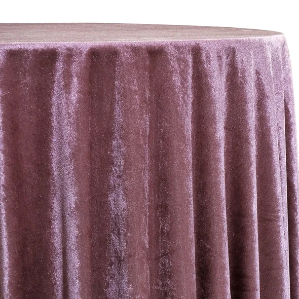 Lush Velvet Table Linen In Mauve 1 Lush Velvet Table Linen In Mauve