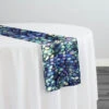 Mermaid (Poly Print) Table Runner In Azure