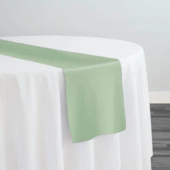 Premium Poly (Poplin) Table Runner In Mint 1320