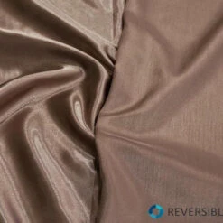 1pc - Shantung Satin (Reversible) Table Linen In Mocha (134" Round) -Urquid Linen Shop Mochacopy