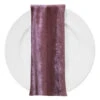 Lush Velvet Table Napkin In Mauve