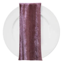 Lush Velvet Table Napkin In Mauve