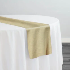 Rustic Linen Table Runner In Natural