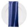 Bridal Satin Table Napkin In Navy 245