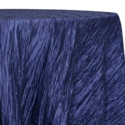 1pc - Accordion Taffeta Table Linen 96" Round - Navy