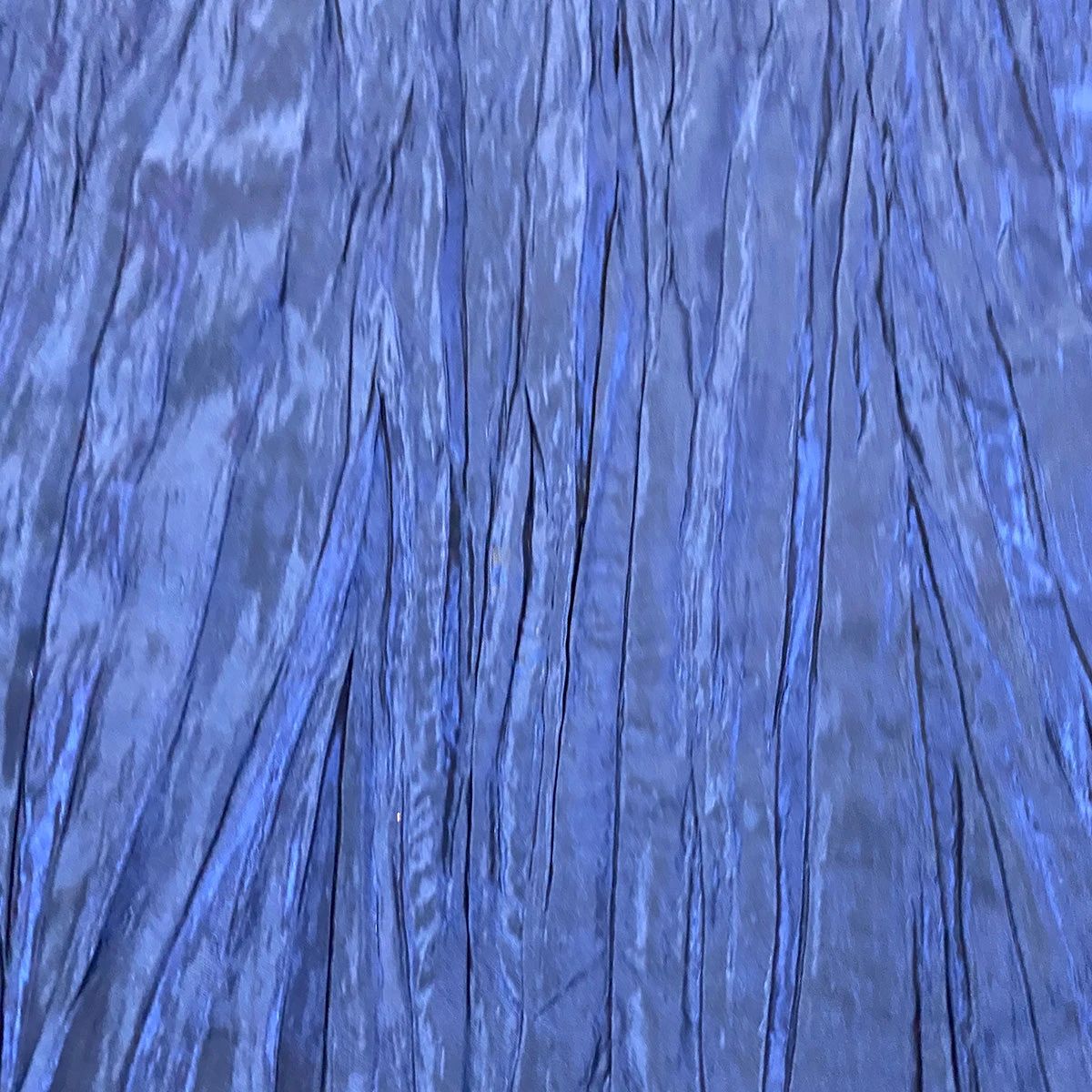 1pc - Accordion Taffeta Table Linen In Navy (132" Round) 2 1pc - Accordion Taffeta Table Linen In Navy (132" Round) - Image 2