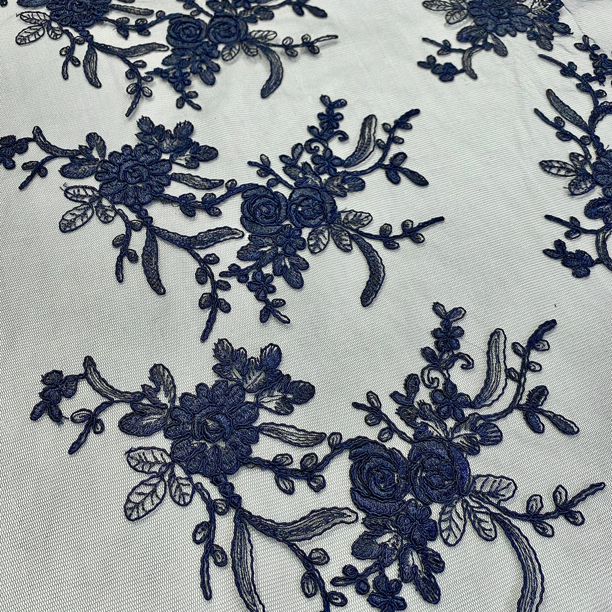 Laylani Lace Table Runner In Navy 2 Laylani Lace Table Runner In Navy - Image 2