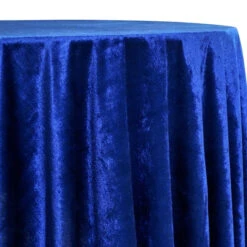 Lush Velvet Table Linen In Navy