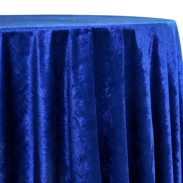 Lush Velvet Table Linen In Navy 1 Lush Velvet Table Linen In Navy