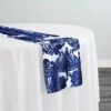 Princess Lace Table Runner In Navy