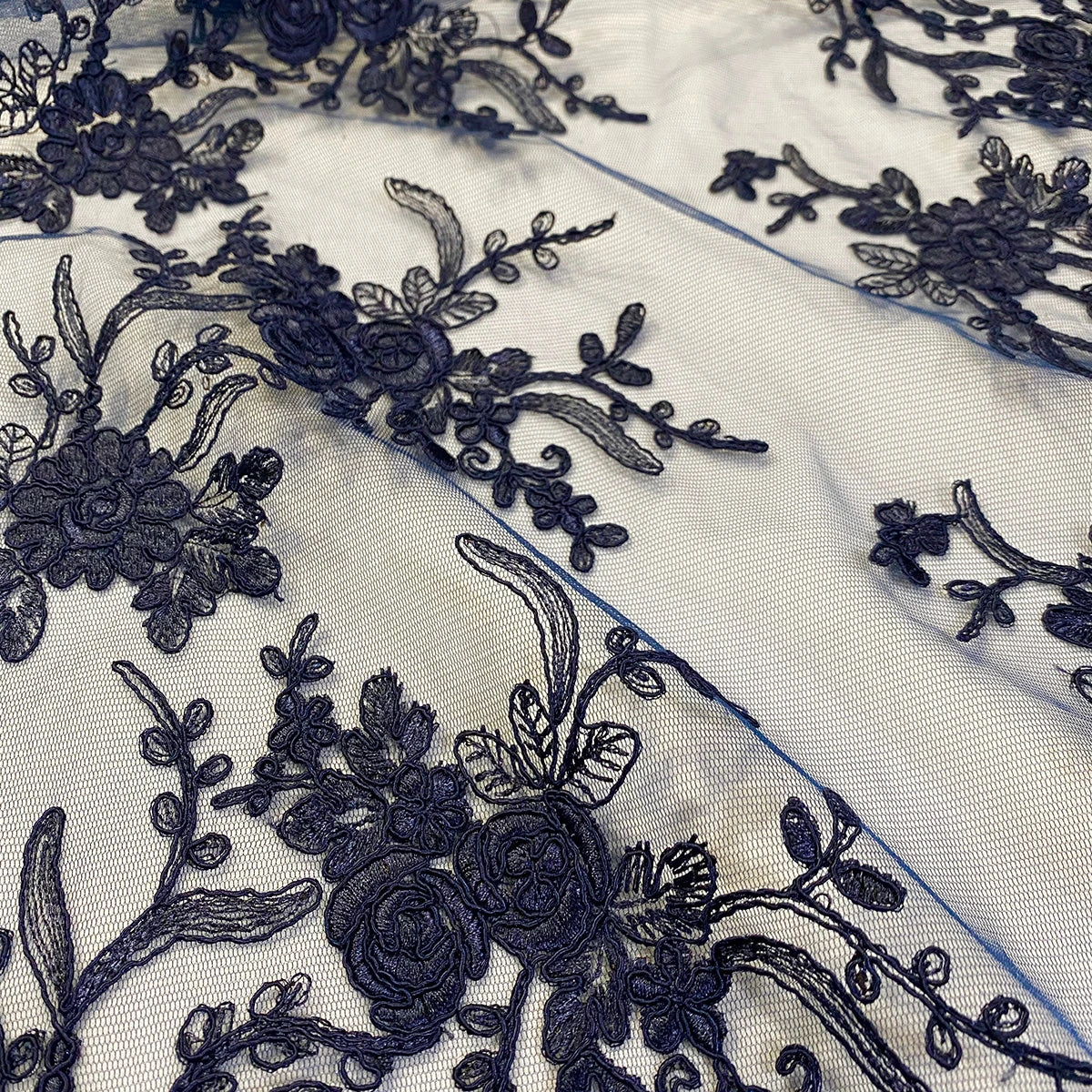 Laylani Lace Table Runner In Navy 3 Laylani Lace Table Runner In Navy - Image 3