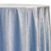Lush Velvet Table Linen In Baby Blue