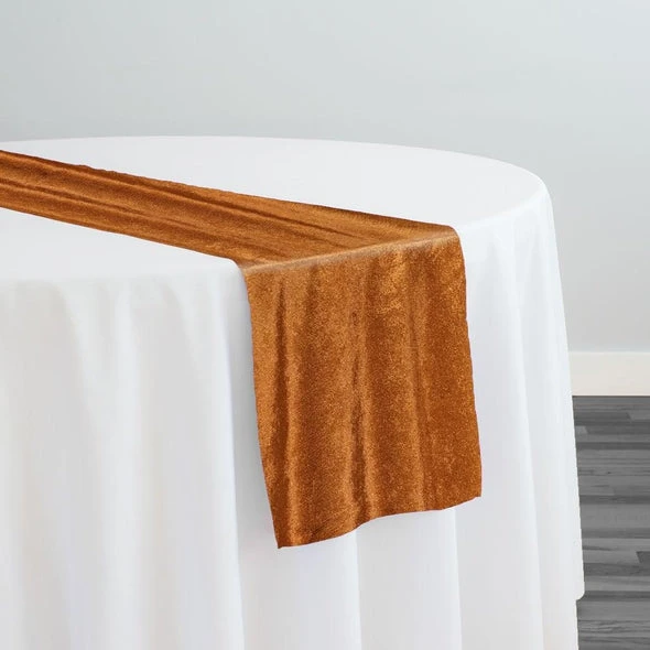 Lush Velvet Table Runner In Rust 1 Lush Velvet Table Runner In Rust