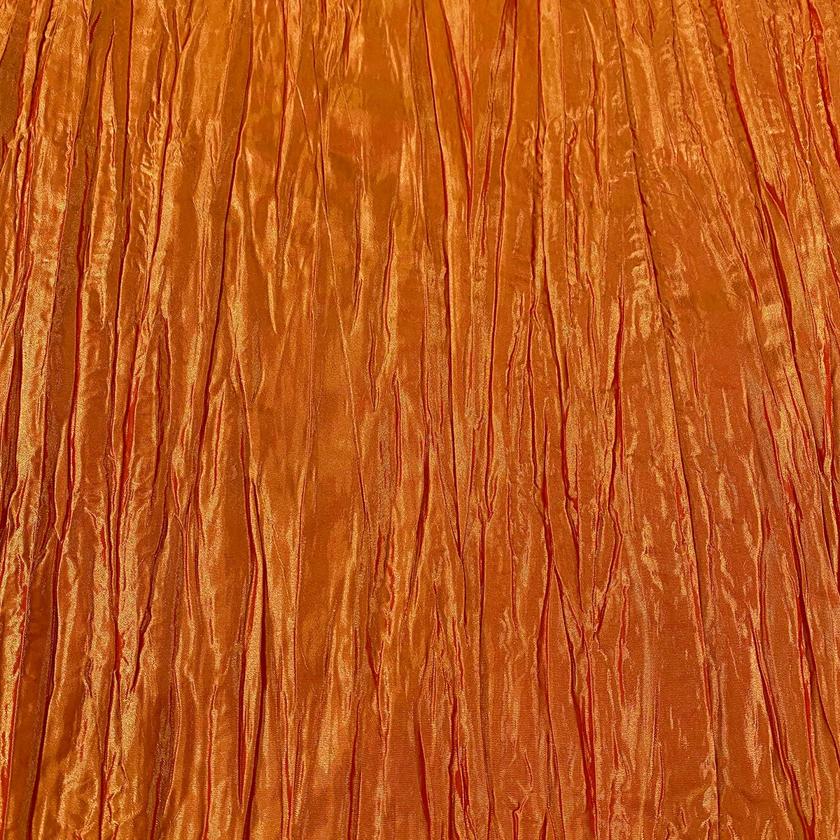 Accordion Taffeta Table Linen In Orange 2 Accordion Taffeta Table Linen In Orange - Image 2