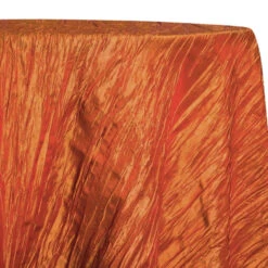 Accordion Taffeta Table Linen In Orange