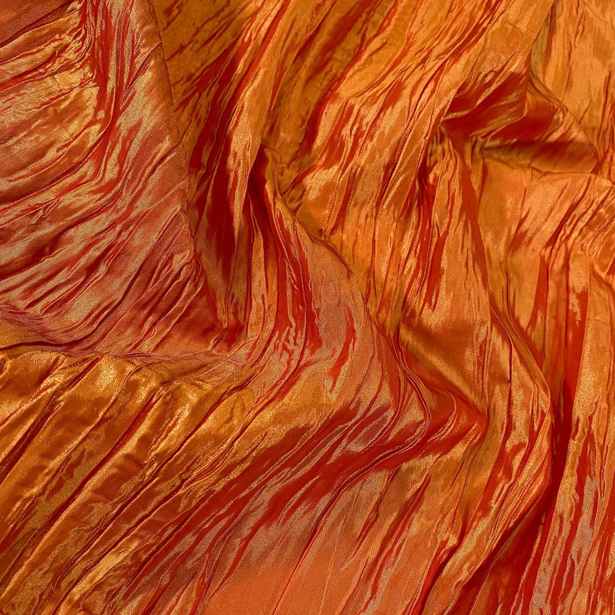 Accordion Taffeta Table Linen In Orange 3 Accordion Taffeta Table Linen In Orange - Image 3