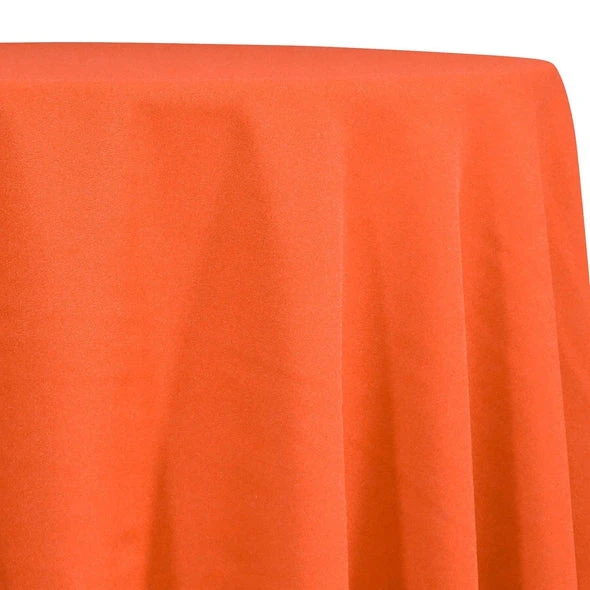 Premium Poly (Poplin) Table Linen In Orange 1405 1 Premium Poly (Poplin) Table Linen In Orange 1405